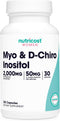 Nutricost Myo Inositol & D-Chiro Inositol for Women, 2000mg, 120 Capsules, Vegetarian Friendly
