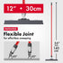 Silicone Floor Squeegee with 55-Inch Long Handle, 12-Inch Single Cast Blade, 360° Swivel Joint for Garage and Shower