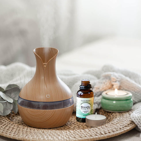 Natural Riches Breathe Essential Oil Blend, Peppermint Eucalyptus Tea Tree Lemon Cardamom Pine Needle - 30 ml