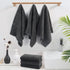 SUNLAND Microfiber Face Cloth, Reusable Makeup Remover Towel, Ultra Soft Face Washcloth 12"x12", 6 Pack Dark Grey