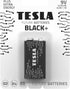 Tesla 9V Black+ Maximum Power Alkaline Batteries, 10+ Year Shelf Life, Leak-Free (6LR61 / 1 Count)