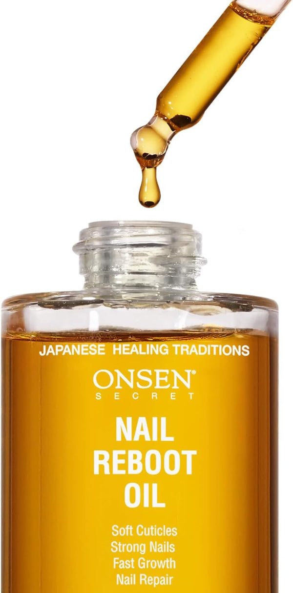 Organic Cuticle Oil for Nails, USA Made Japanese Treatment for Damaged Nails, Nail Strengthener 30ml