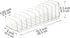 Youngever Large Plastic Makeup Palette Organizer, Clear Eyeshadow Holder, 10 Compartment Cosmetic Palette Organizer, Makeup Palette Holder