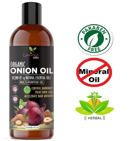 Organic Onion Oil | Controls Hair Loss, Dandruff, & Growth | Infused with 14 Essential Oils for Strong Roots