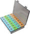 MAGICLULU Compartment Pill Box Portable Daily Pill Organizer Large Capacity Weekly Dispenser