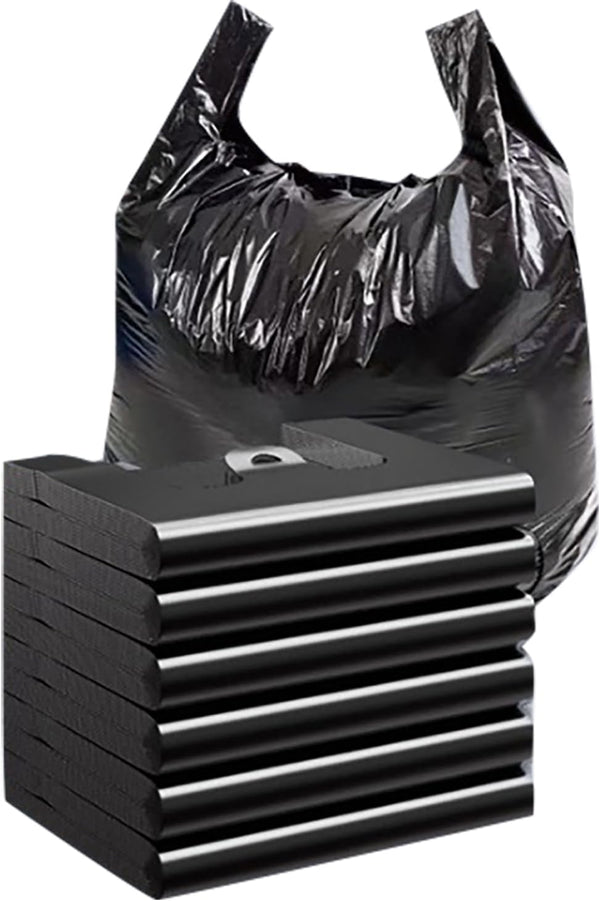 YIHUANYIFA 100 Counts Ultra Strong 8-10 Gallon Black Trash Bags 2 Mils Multi-Use