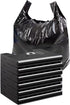 YIHUANYIFA 100 Counts Ultra Strong 8-10 Gallon Black Trash Bags 2 Mils Multi-Use