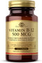 Solgar Vitamin B12 500 mcg - 100 Tablets, Vegan, Gluten Free, Kosher