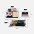Transparent Mini PVC Makeup Bag Small Clear Plastic Cosmetic Organizer Bag Pouch with Snap Closure Cosmetic Bags for Vacation Travel, Bathroom Organizing(S)