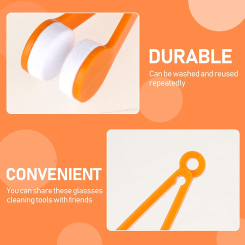 YQQYG 8 Pcs Eyeglass Cleaner, Mini Sun Glasses Eyeglass Microfiber Spectacles Cleaner Soft Brush Cleaning Tool