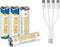 PULOMI 4pcs AA Battery AA Batteries, USB/Type-C AA Rechargeable Battery, High Capacity 1.5V