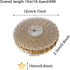 Honbay Sparkly Polyester Star Ribbon Trim - Gold for Wedding, Birthday, Valentine's Day, Gift Wrapping, DIY Crafts