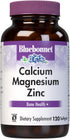 Bluebonnet Nutrition Calcium Magnesium Zinc Plus Vitamin D3, 120 Softgels, for Strong Healthy Bones