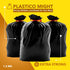 Plastico Large Trash Bags, 30 Gallon, Black, 28 Garbage Bags, Extra Strong, Easy Drawstrings, Odor Guard Control,