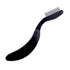 TecUnite 4 Packs Folding Eyelash Comb, Stainless Steel Teeth Eyebrow Comb and Lash Brush (Black)