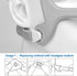 2PCS Fabric Frame Compatible with WP Headgear, Universal Size Fabric Frame