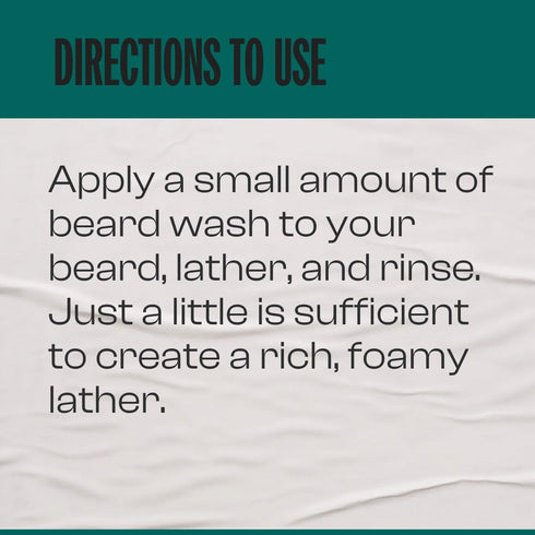Men Rock Awakening Beard Wash - Hair Growth Stimulating, Moisturising & Softening, Zesty Sicilian Lime & Caffeine,