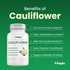 Organic Cauliflower Superfood Veggies Powder Supplement | Natural Sulforaphane, Vitamins & Minerals | 120 Vegetable