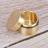 Keenso Brass Case, Sealed Brass Container Box, Copper Fob Holder Round Box, Dustproof Moisture-Proof Dry (S)