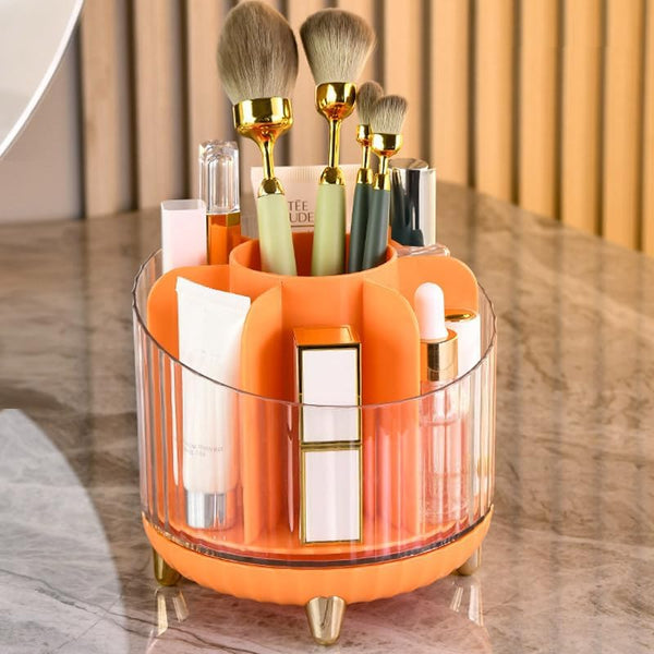 360 Rotating Makeup Organizer, Cosmetic Display Case, Makeup Brush Holder, Lipstick Organizer for Bathroom, Vanity