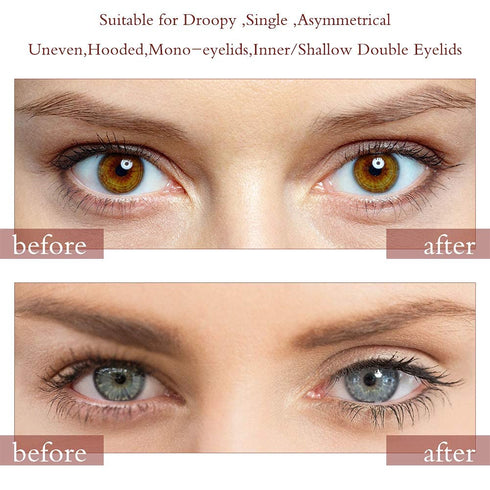 Ultra Invisible Double Eyelid Tapes, Medical Grade Latex Free, Instant Eye Lift, Hypoallergenic Fiber
