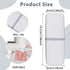 Travel Toothbrush Cup Case, Portable PP Seal Holder for Toothbrush & Toothpaste, Multi-Function Container (White)