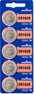 Murata CR1620 Battery DL1620 ECR1620 3V Lithium Coin Cell (15 Batteries)