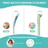 RONAVO 2 in 1 Tongue Scraper, Disposable Tongue Cleaner, BPA Free Tongue Brush, 4 Pack with Travel Case for Oral Care