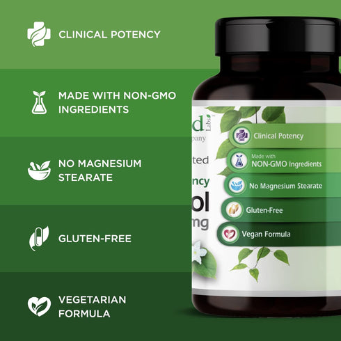 Emerald Labs Resveratrol - Dietary Supplement for Cellular and Cardiovascular Support, 30 Vegetable Capsules