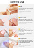 Semi Cured Gel Nail Strips, 20 PCS White Checkered Gel Nail Stickers, UV Light Required for Salon Quality
