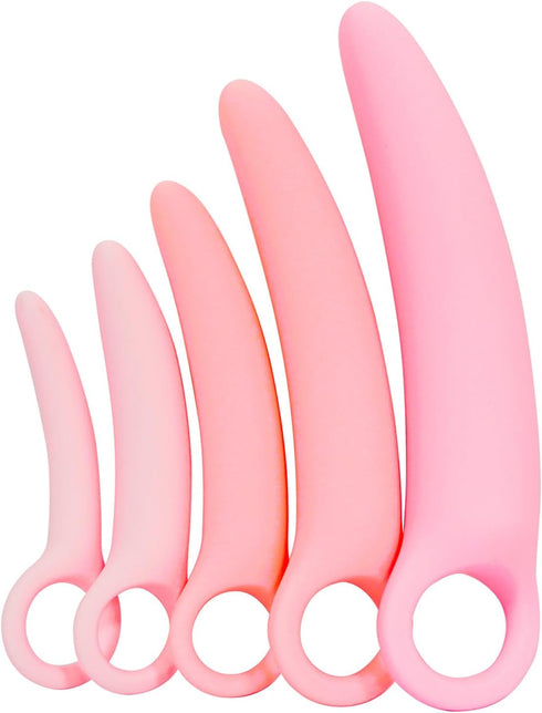 Qaveuny Silicone Pelvic Floor Muscle Exerciser Trainer Set - Pink