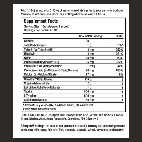 Proven4 Pre Workout Powder - Men & Women with Creatine, Beta Alanine, Caffeine, NSF Certified, 30 Servings, Fruit Punch