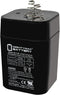 ML5-6S 6 Volt 5 AH, Spring S2 Terminal, Rechargeable SLA AGM Battery