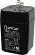 ML5-6S 6 Volt 5 AH, Spring S2 Terminal, Rechargeable SLA AGM Battery