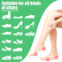 WILLBOND 60 Pcs Callus Pads Soft Felt Oval Shape Corn Pads for Foot Pain Relief, Adhesive Foot Corn Pads for Men and