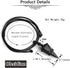 Top Plaza 6 Facet Reiki Healing Crystal Stone Pointed Pendant Necklace - Adjustable Natural Gemstone Jewelry for Women