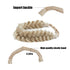 TOECWEGR Classic Synthetic Hair Braided Headband, Wide Strands Wedding Fluffy Braids Wig Band