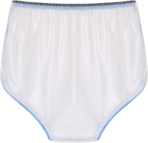 Rswnyirn Unisex Adult Pull On Diaper Cover Underwear Easy To Clean Plastic Briefs Underwear