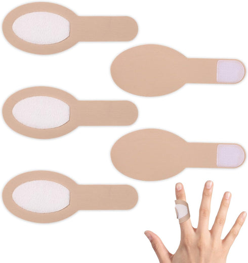 PEUTIER 5pcs Castor Oil Packing for Fingers, Soft Cotton Castor Oil Wrap for