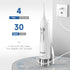 Water Flosser Cordless, Mornwell Water Flossers for Teeth, 300ML Tank, 4 Jet Tips, Rechargeable