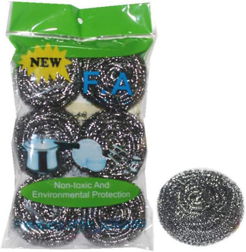 KELINFONG 12 Pcs Stainless Steel Scrubber, Steel Wool Scrubber,Scouring Pad,Metal Kitchen Scrubbers for Dishes,Metal