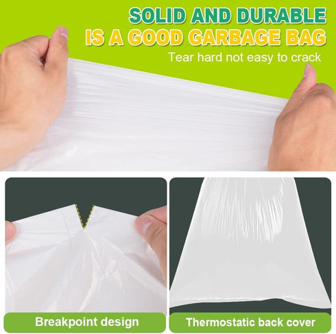 SWIHELP Tall Kitchen Trash Bags, 13 Gallon Garbage Bags, 50 Liters, Plastic Liners for Home, Office, Outdoor
