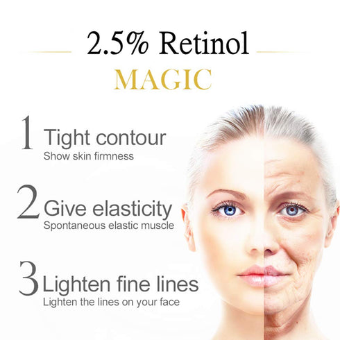 Retinol Face Night Cream, 2.5% Retinol, Hyaluronic Acid, Vitamin E, Anti Aging, Reduce Fine Lines, 1.7 oz