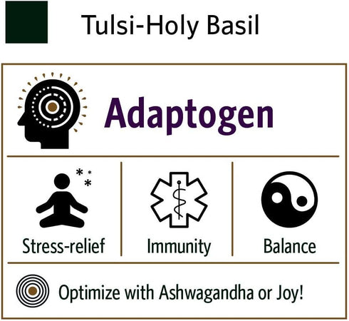 ORGANIC INDIA Tulsi Herbal Supplement - Holy Basil, Immune Support, Vegan, Gluten-Free, 180 Capsules