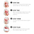 Semi Cured Gel Nail Strips - 20pcs Gel Nail Polish Stickers, Pink Full Wrap Gel Nail Art Stickers with Nail File &