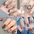 TEOYALL Double-Ended Nail Art Brushes, 5 PCS Nail Design Tools Kit with Nail Liner Brush and Dotting Pens