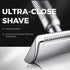ZOMCHI Double Edge Safety Razor, Premium Metal Razor with 10 Blades, Eco-Friendly Razor in Noble Silver