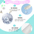 Boo Boo Ice Packs for Kids, Reusable Baby Ice Pack Gel Cooling Pad for Pain Relief, Tired Eyes (Set of 6)