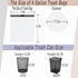4 Gallon Small Drawstring Trash Bags, 72 Count White Garbage Bags, 15 Liter