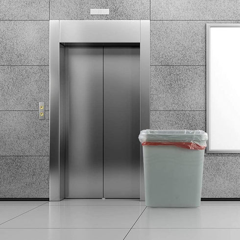 8 Gallon Clear Kitchen Drawstring Trash Bags, 110 Counts
